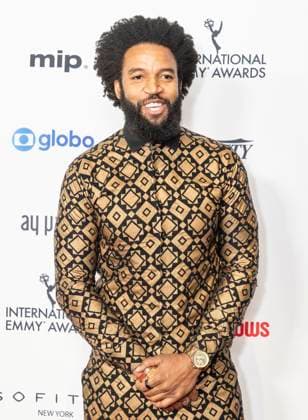 November 25, 2024, New York, New York, USA: Denim Richards attends International Emmy Awards at Hilton Times Square Hotel in New York on November 25, 2024 New York USA - ZUMAr339 20241125_znp_r339_060 Copyright: xLevxRadinx
