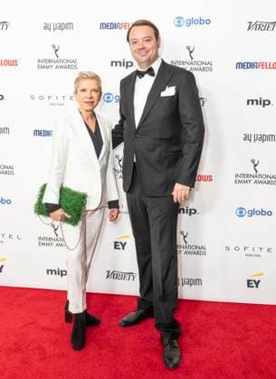 November 25, 2024, New York, New York, USA: Isabel Kleefeld and Friederich Oetker attend International Emmy Awards at Hilton Times Square Hotel in New York on November 25, 2024 New York USA - ZUMAr339 20241125_znp_r339_070 Copyright: xLevxRadinx