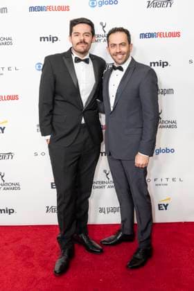 November 25, 2024, New York, New York, USA: Jaime Jimenez Rion and Jack Ades Cohen attend International Emmy Awards at Hilton Times Square Hotel in New York on November 25, 2024 New York USA - ZUMAr339 20241125_znp_r339_134 Copyright: xLevxRadinx