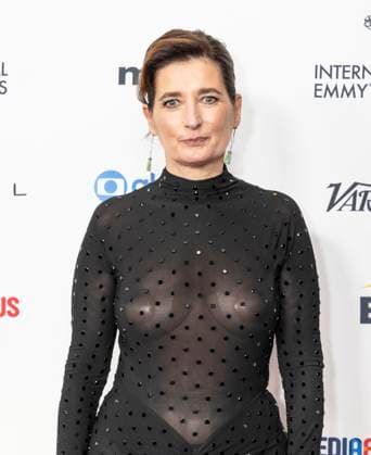 November 25, 2024, New York, New York, USA: Sidonie Dumas wearing dress by Alaia attends International Emmy Awards at Hilton Times Square Hotel in New York on November 25, 2024 New York USA - ZUMAr339 20241125_znp_r339_138 Copyright: xLevxRadinx