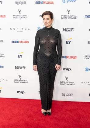 November 25, 2024, New York, New York, USA: Sidonie Dumas wearing dress by Alaia attends International Emmy Awards at Hilton Times Square Hotel in New York on November 25, 2024 New York USA - ZUMAr339 20241125_znp_r339_139 Copyright: xLevxRadinx