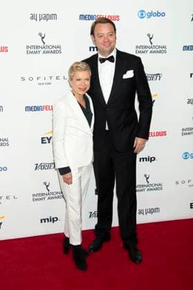 Isabel Kleefeld and Friederich Oetker at the presentation of the 52 International Emmy Awards 2024 at the New York Hilton Hotel New York, 25 11 2024 Foto:xB.xHinex xFuturexImagex emmys_ny_4125