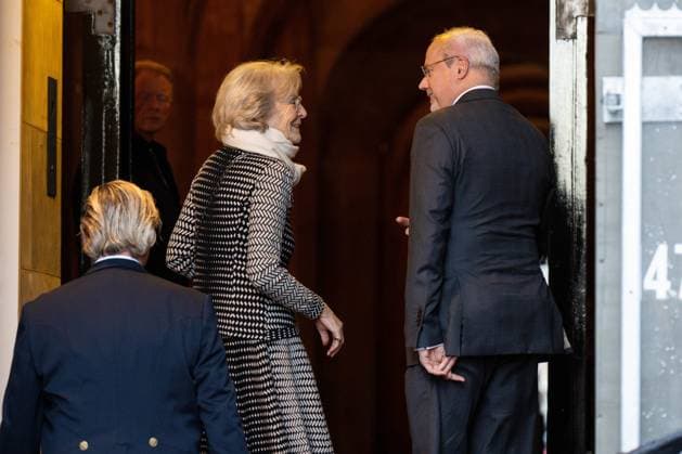 Amsterdam, The Netherlands, 2024-11-26 15:13:28 AMSTERDAM, 26-11-2024, Royal Palace AmsterdamKing Willem Alexander presents the Erasmus Prize to Indian writer Amitav Ghosh (Kolkata, 1956) at the Royal Palace Amsterdam. The King is a patron of the Praemium Erasmianum foundation. PHOTO: NLBeeld Patrick van Emst Credit: NL Beeld Patrick van Emst  Copyright: xx x