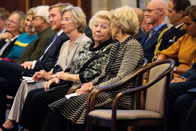 Royals at Erasmus Prize - Amsterdam Princess Beatrix during the presentation of the Erasmus Prize at the Royal Palace Amsterdam, Netherlands on November 26, 2024. Photo by Patrick van Emst Bruno Press ABACAPRESS.COM Amsterdam Netherlands  Copyright: xBrunoxPress ABACAx