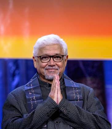 26-11-2024 Amsterdam Indian writer Amitav Ghosh (Kolkata, 1956) at the Royal palace in Amsterdam. Â  Copyright: xPPEx
