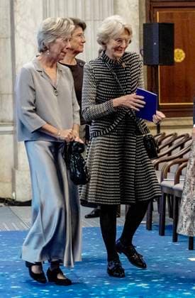 26-11-2024 Amsterdam Princess Irene, attend the award ceremony of the Erasmus Prize of 150.000 euro to Indian writer Amitav Ghosh (Kolkata, 1956) at the Royal palace in Amsterdam. Â  Copyright: xPPEx
