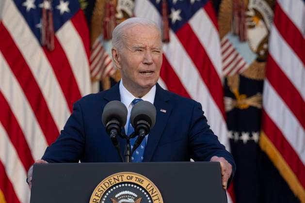 News Themen der Woche KW48 News Bilder der Tages United States President Joe Biden makes a statement after Israel and Lebanon s Iran-backed militia Hezbollah had agreed to a United States-brokered ceasefire, at the White House in Washington, DC, Tuesday, November 26, 2024.  WASP20241126103 ChrisxKleponis