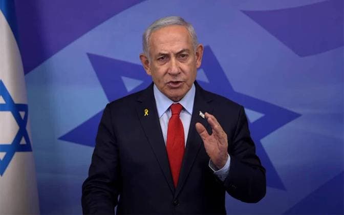 News Themen der Woche KW48 (241126) -- JERUSALEM, Nov. 26, 2024 -- The screenshot from a video shows Israeli Prime Minister Benjamin Netanyahu making a statement, on Nov. 26, 2024. Israel s Channel 12 TV News reported Tuesday night that the Israel-Lebanon ceasefire deal has been approved by the cabinet and will take effect Wednesday at 10:00 a.m. local time (0800 GMT). ( Handout via Xinhua) ISRAEL-LEBANON CEASEFIRE DEAL-APPROVAL GPO 