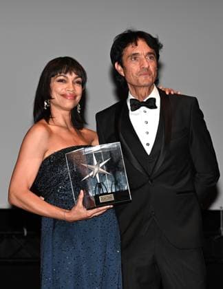 Turin,Italy Turin Film Festival 42Tff 2024 Rosario Dawson red carpet phocall and Stella della Mole Award In the photo:Rosario Dawson Stella della Mole Award and Giulio Base Artistic Director TFF  Copyright: xNickxZonnax xipa-agency.netx xNickxZonnax IPA_Agency_IPA51915307