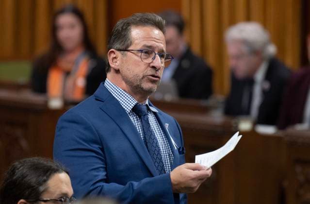November 27, 2024, Ottawa, On, Canada: Bloc leader Yves-Francois Blanchet rises during Question Period, Wednesday, November 27, 2024 in Ottawa. Ottawa Canada  - ZUMAc35_ 20241127_zaf_c35_051 Copyright: xAdrianxWyldx