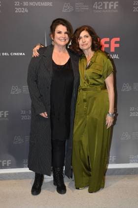 Turin: 42nd Turin Film Festival. Cinema Massimo. Red Carpet for the award La stella della Mole to Julia Ormond. In the photo: Julia Ormond, Cristina Eliopoulos  Copyright: xMaurizioxD Avanzox xipa-agency.nx xDxAvanzo xMangiarottix IPA_Agency_IPA51925565