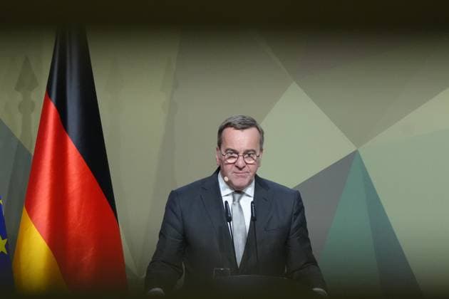 Presentation of the Bundeswehr and Society 2024 Award Defense Minister Boris Pistorius in portrait during his speech at the presentation of the Bundeswehr and Society 2024 Award at Paul Loebe Haus, Berlin, 28 11 2024 Berlin Berlin Germany
