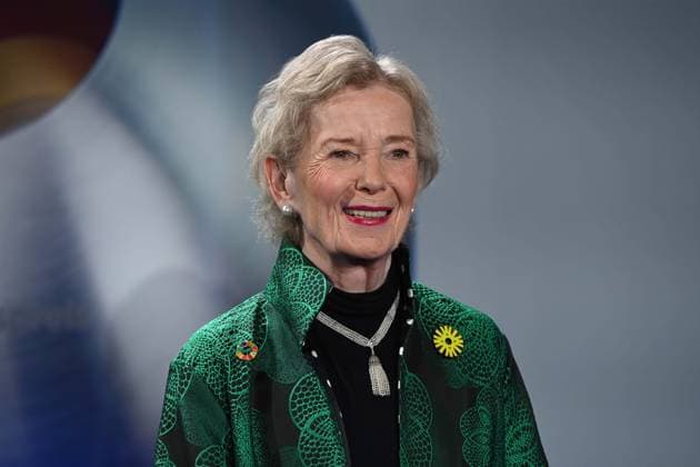 Mary ROBINSON, UN High Commissioner for Human Rights Red Carpet, Red Carpet Show, Arrival, German Sustainability Award Ceremony in Duesseldorf on 28 11 2024