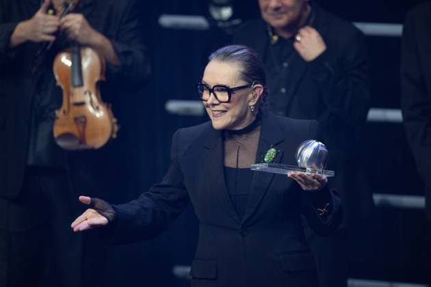 Dani KLEIN, singer, musician, with the German Sustainability Award, German Sustainability Award ceremony in Duesseldorf on 28 11 2024