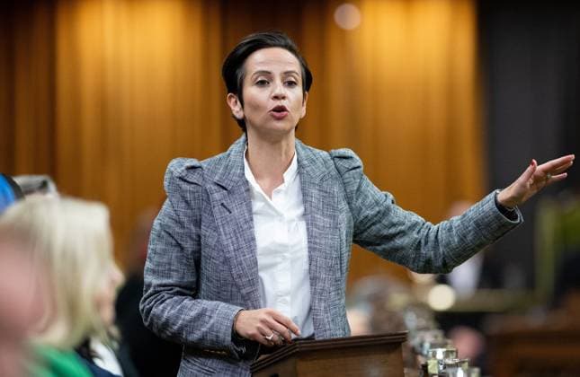 November 28, 2024, Ottawa, On, Canada: Conservative Deputy Party Leader Melissa Lantsman rises during Question Period in the House of Commons on Parliament Hill in Ottawa, on Thursday, Nov. 28, 2024. Ottawa Canada  - ZUMAc35_ 20241128_zaf_c35_068 Copyright: xSpencerxColbyx
