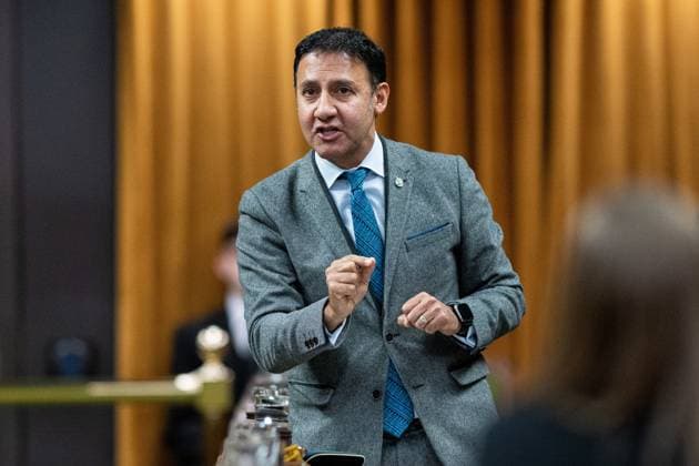 November 28, 2024, Ottawa, On, Canada: Minister of Justice Attorney General of Canada Arif Virani rises during Question Period in the House of Commons on Parliament Hill in Ottawa, on Thursday, Nov. 28, 2024. Ottawa Canada  - ZUMAc35_ 20241128_zaf_c35_076 Copyright: xSpencerxColbyx