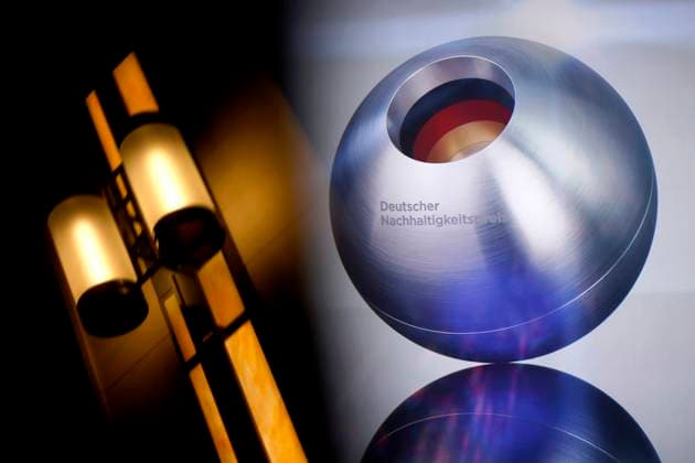 The logo of the German Sustainability Award 2024 at the German Sustainability Award ceremony at the Maritim Hotel Düsseldorf Themed image, symbolic image Düsseldorf, 28 11 2024 NRW Germany Copyright: xChristophxHardtx