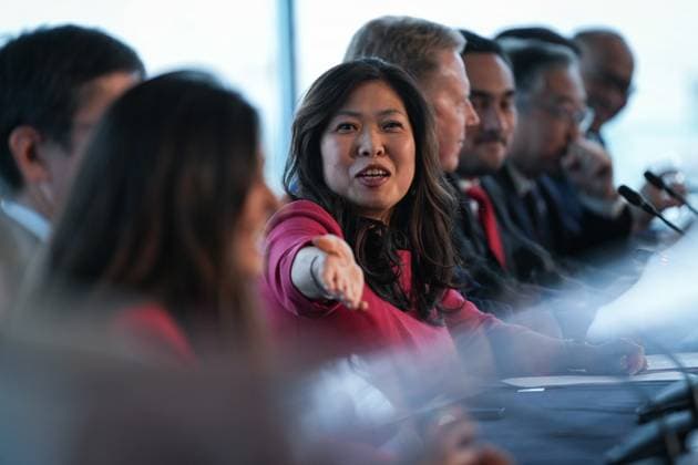 November 28, 2024, Vancouver, Bc, CANADA: Canada s Minister of Export Promotion, International Trade and Economic Development Mary Ng speaks during the closing news conference at the Comprehensive and Progressive Agreement for Trans-Pacific Partnership (CPTPP) commission meeting, in Vancouver, on Thursday, November 28, 2024. Vancouver CANADA  - ZUMAc35_ 20241128_zaf_c35_094 Copyright: xDarrylxDyckx