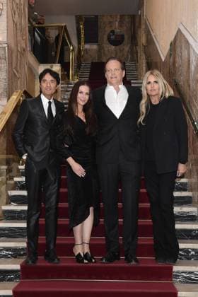 Turin: Turin: 42nd Turin Film Festival. Award ceremony with Stella della Mole to Vince Vaughn. In the photo: Giulio Base, Kyla Weber, Vince Vaughn, Tiziana Rocca Turin  - ZUMAp169 20241129_zea_p169_159 Copyright: xMaurizioxD Avanzox