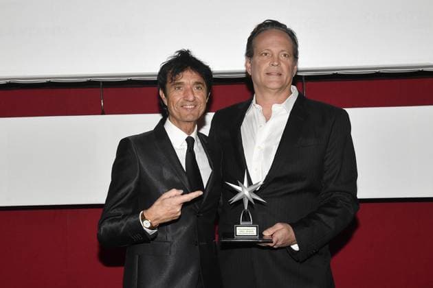 Turin: Turin: 42nd Turin Film Festival. Award ceremony with Stella della Mole to Vince Vaughn. In the photo: Giulio Base, Vince Vaughn Turin  - ZUMAp169 20241129_zea_p169_177 Copyright: xMaurizioxD Avanzox