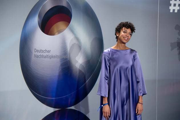 Malaika MIHAMBO, long jumper, track and field athlete, German Sustainability Award ceremony in Duesseldorf on 29 11 2024