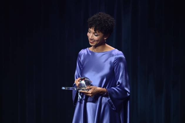 Malaika MIHAMBO, long jumper, receives the honorary prize of the German Sustainability Award, German Sustainability Award ceremony in Duesseldorf on 29 11 2024