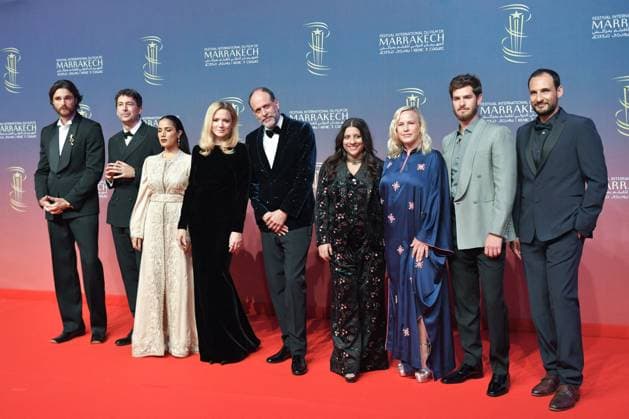 Entertainment Bilder des Tages Marrakech Opening Ceremony Red Carpet Jury Members Jacob Elordi, Santiago Mitre, Nadia Kounda, Virginie Efira, Luca Guadagnino, Zoya Akhtar, Patricia Arquette, Andrew Garfield and Ali Abbasi attending the Opening Ceremony red carpet during the 21st Marrakech International Film Festival in Marrakech, Morocco on November 29, 2024. Photo by Aurore Marechal ABACAPRESS.COM Marrakech Morocco  Copyright: xMarechalxAurore ABACAx