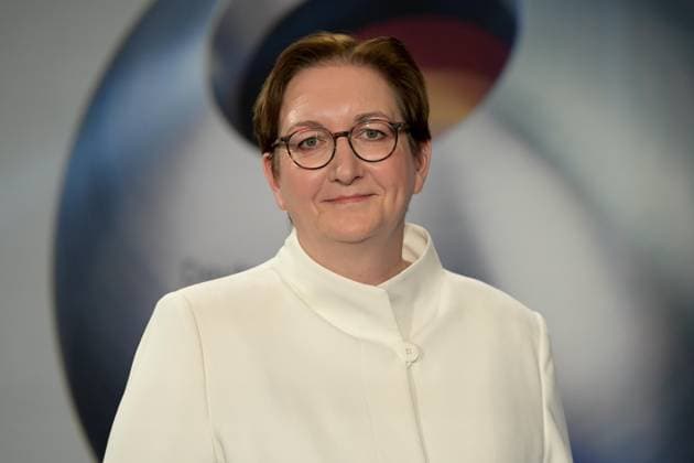 German Sustainability Award 2024 on 29 11 2024 at the Maritim Hotel in Düsseldorf Klara Geywitz Federal Minister for Housing, Urban Development and Construction xJFx