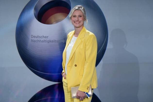 German Sustainability Award 2024 on 29 11 2024 at the Maritim Hotel in Düsseldorf Britta Heidemann Athlete former German fencer xJFx