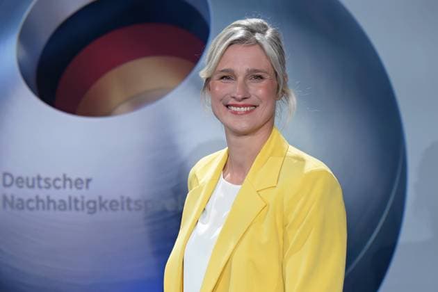 German Sustainability Award 2024 on 29 11 2024 at the Maritim Hotel in Düsseldorf Britta Heidemann Athlete former German fencer xJFx