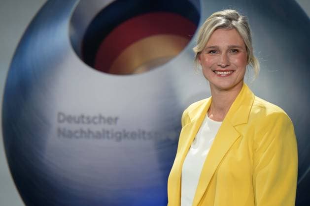 German Sustainability Award 2024 on 29 11 2024 at the Maritim Hotel in Düsseldorf Britta Heidemann Athlete former German fencer xJFx