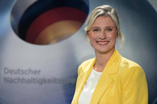 German Sustainability Award 2024 on 29 11 2024 at the Maritim Hotel in Düsseldorf Britta Heidemann Athlete former German fencer xJFx