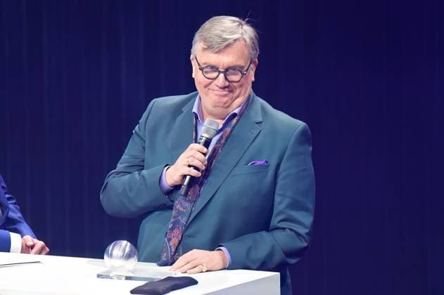 German Sustainability Award 2024 on 29 11 2024 at the Maritim Hotel in Düsseldorf Hape Kerkeling Entertainer, presenter and author during his acceptance speech at the award ceremony xJFx