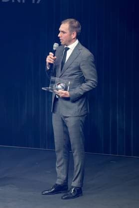 German Sustainability Award 2024 on 29 11 2024 at the Maritim Hotel in Düsseldorf Philipp Lahm former footballer at the award ceremony xJFx