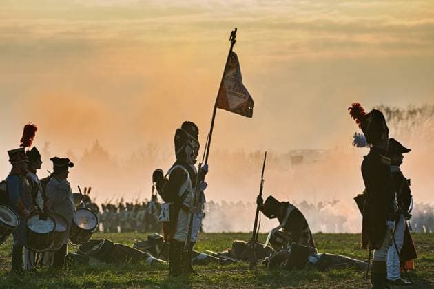 News Themen der Woche KW48 Reconstruction of the Battle of Austerlitz (Battle of the Three Emperors) was held in Tvarozna, Czech Republic, on November 30, 2024. (CTKxPhoto PatrikxUhlir) CTKPhotoP2024113003487  CTKPhotoP2024113003487