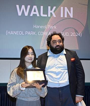 November 30, 2024, Torino: Haneol Park during the award at the closing ceremony the 42th edition of the Torino Film Festiva in Turin, Italy, 30 November 2024. ANSA ALESSANDRO DI MARCO Torino  - ZUMAa110 20241130_zaf_a110_025 Copyright: xAlessandroxDixMarcox xZ63x