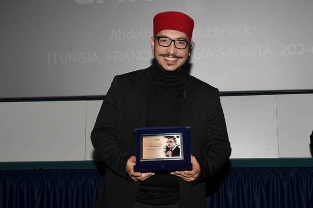 Turin: 42nd Turin Film Festival. Cinema Massimo. Awards Ceremony. In the photo: Abdelhamid Bouchnack  Copyright: xMaurizioxD Avanzox xipa-agency.nx xDxAvanzo xMangiarottix IPA_Agency_IPA51993179