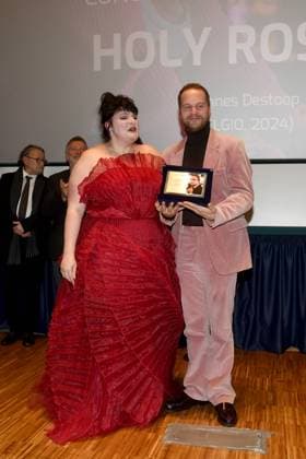 Turin: 42nd Turin Film Festival. Cinema Massimo. Awards Ceremony. In the photo: Holy Rosita and Wannes Destoop  Copyright: xMaurizioxD Avanzox xipa-agency.nx xDxAvanzo xMangiarottix IPA_Agency_IPA51993239