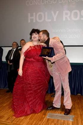 Turin: Turin: 42nd Turin Film Festival. Cinema Massimo. Awards Ceremony. In the photo: Holy Rosita and Wannes Destoop Turin  - ZUMAp169 20241130_zea_p169_469 Copyright: xMaurizioxD Avanzox