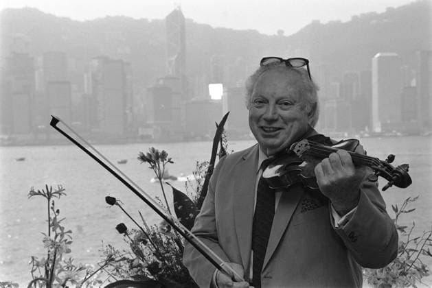 Pictured here is famous violinist Isaac Stern. He will give performances in Hong Kong. EDITORIAL USE ONLY  Copyright: xx MER2016053114190613 Leex scmpphotos530617