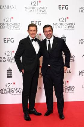 Monte-Carlo Film Festival de la Comedie, Preisverleihung 21st Montecarlo Film Festival - Res Carpet Awards Ceremony. 21st Montecarlo Film Festival - Res Carpet Awards Ceremony. In the photo Ezio Greggio, Giorgio Damiani Monte Carlo  Copyright: xIPA ABACAx