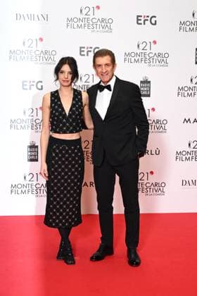 Monte-Carlo Film Festival de la Comedie, Preisverleihung 21st Montecarlo Film Festival - Res Carpet Awards Ceremony. 21st Montecarlo Film Festival - Res Carpet Award Ceremony. In the photo Ezio Greggio, Federica Sabatini Monte Carlo  Copyright: xIPA ABACAx