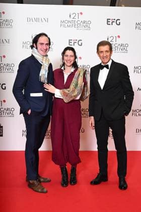 Monte-Carlo Film Festival de la Comedie, Preisverleihung 21st Montecarlo Film Festival - Res Carpet Awards Ceremony. 21st Montecarlo Film Festival - Res Carpet Awards Ceremony. In the photo Ezio Greggio, Marie Benati Monte Carlo  Copyright: xIPA ABACAx
