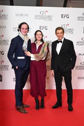 Monte-Carlo Film Festival de la Comedie, Preisverleihung 21st Montecarlo Film Festival - Res Carpet Awards Ceremony. 21st Montecarlo Film Festival - Res Carpet Awards Ceremony. In the photo Ezio Greggio, Marie Benati Monte Carlo  Copyright: xIPA ABACAx