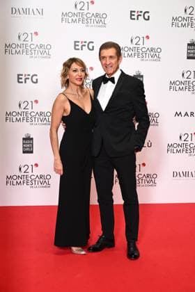Monte-Carlo Film Festival de la Comedie, Preisverleihung 21st Montecarlo Film Festival - Res Carpet Awards Ceremony. 21st Montecarlo Film Festival - Res Carpet Award Ceremony. In the photo Ezio Greggio, Paola Minaccioni Monte Carlo  Copyright: xIPA ABACAx
