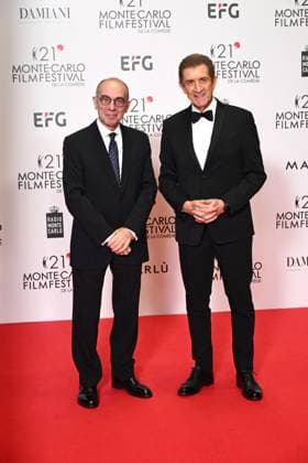 Monte-Carlo Film Festival de la Comedie, Preisverleihung 21st Montecarlo Film Festival - Res Carpet Awards Ceremony. 21st Montecarlo Film Festival - Res Carpet Awards Ceremony. In the photo Ezio Greggio, Giuseppe Tornatore Monte Carlo  Copyright: xIPA ABACAx