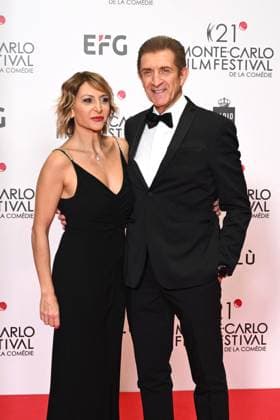 Monte-Carlo Film Festival de la Comedie, Preisverleihung 21st Montecarlo Film Festival - Res Carpet Awards Ceremony. 21st Montecarlo Film Festival - Res Carpet Award Ceremony. In the photo Ezio Greggio, Paola Minaccioni Monte Carlo  Copyright: xIPA ABACAx