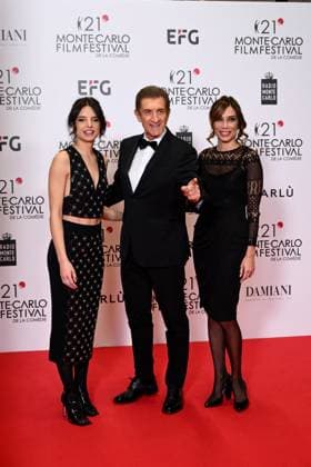 Monte-Carlo Film Festival de la Comedie, Preisverleihung 21st Montecarlo Film Festival - Res Carpet Awards Ceremony. 21st Montecarlo Film Festival - Res Carpet Award Ceremony. In the photo Ezio Greggio, Federica Sabatini Monte Carlo  Copyright: xIPA ABACAx