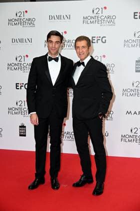 Monte-Carlo Film Festival de la Comedie, Preisverleihung 21st Montecarlo Film Festival - Res Carpet Awards Ceremony. 21st Montecarlo Film Festival - Res Carpet Award Ceremony. In the photo Ezio Greggio, Gabriele Greggio Monte Carlo  Copyright: xIPA ABACAx