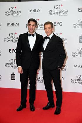 Monte-Carlo Film Festival de la Comedie, Preisverleihung 21st Montecarlo Film Festival - Res Carpet Awards Ceremony. 21st Montecarlo Film Festival - Res Carpet Awards Ceremony. In the photo Ezio Greggio, Gabriele Greggio Monte Carlo  Copyright: xIPA ABACAx